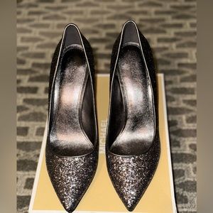 MICHAEL Michael Kors Claire Glitter Dress Pumps, Size 9.5